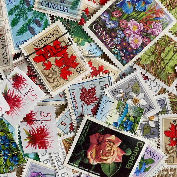 50+ Flower postage stamps